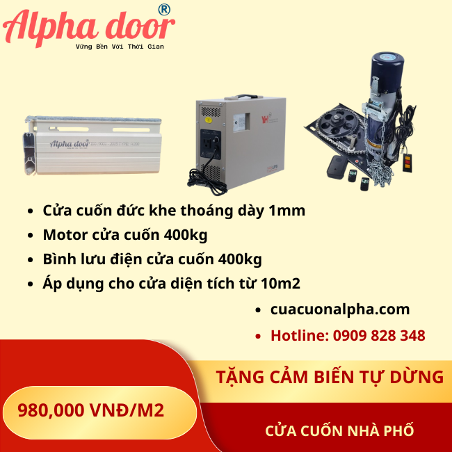 giá cửa cuốn đức khe thoáng