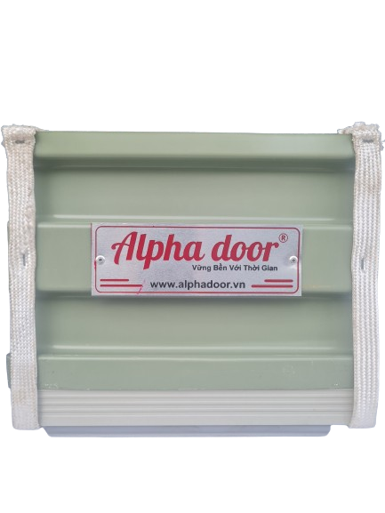 Cửa Cuốn Tấm Liến Alpha door Màu Xanh Rêu